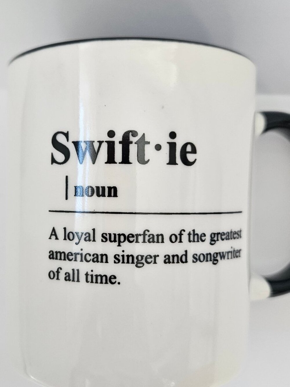 Swiftie Definition Mug | Taylor Swift Fan | Black & White